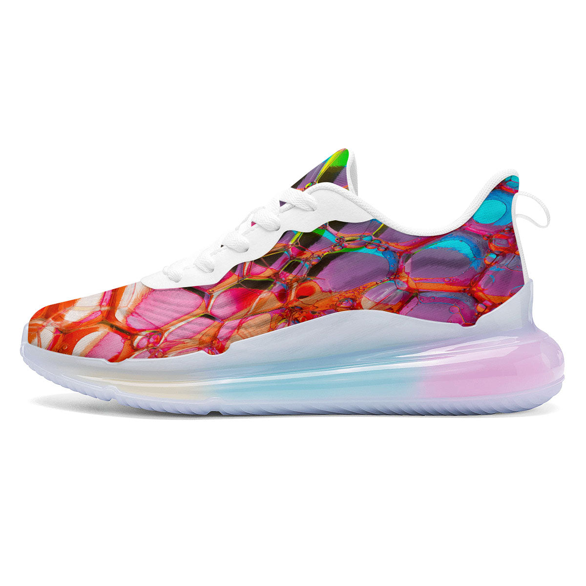 Bubble Soap Psychedelic Print Running Sneakers-grizzshop