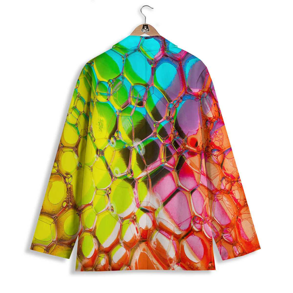 Bubble Soap Psychedelic Print Women's Blazer-grizzshop