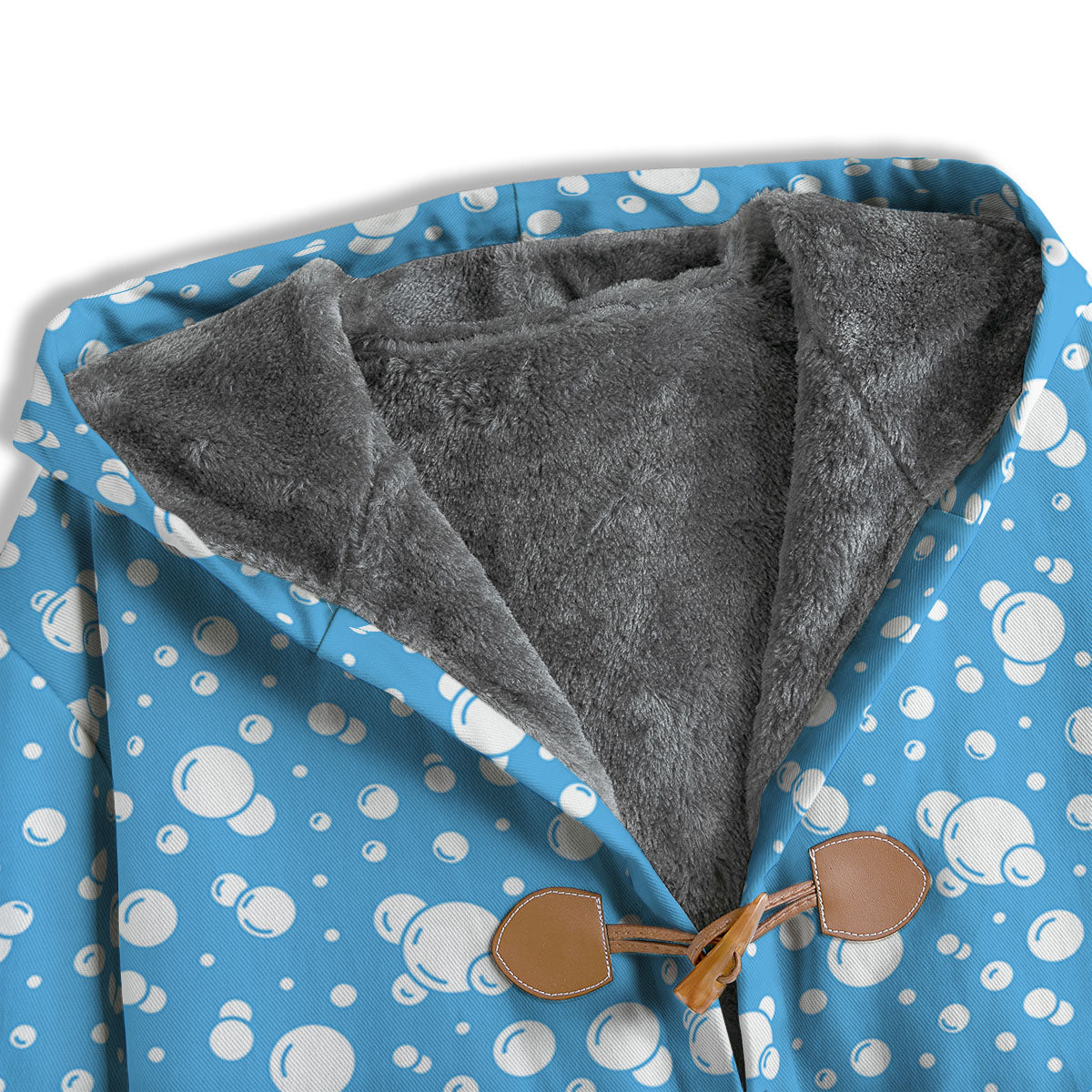 Bubble White And Blue Print Pattern Men's Windbreaker Jacket-grizzshop