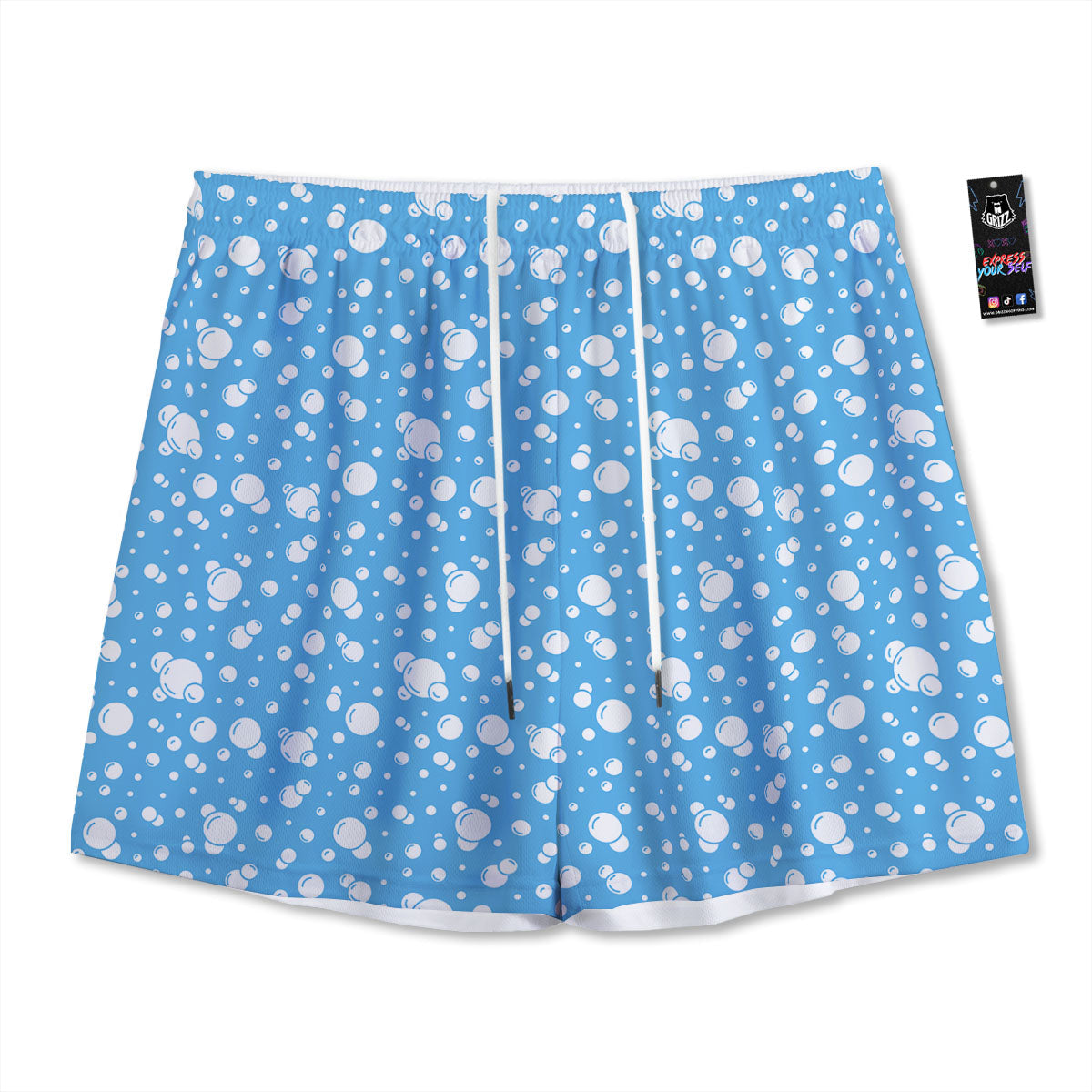 Calendar Geometric Zodiac Print Mesh Shorts