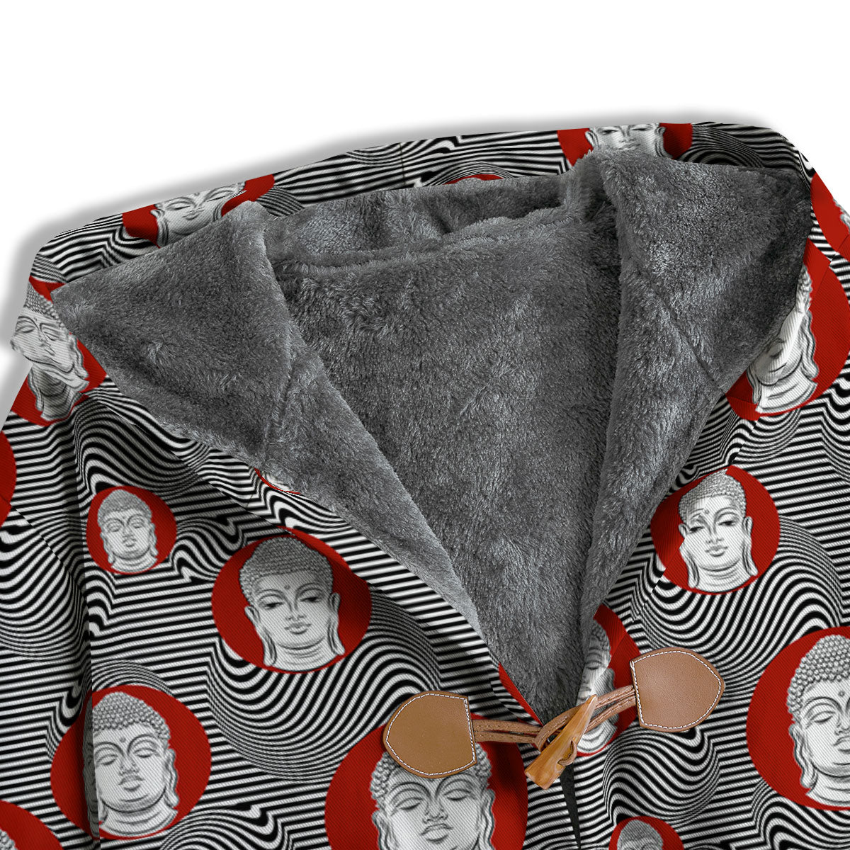 Buddha Print Pattern Men's Windbreaker Jacket-grizzshop