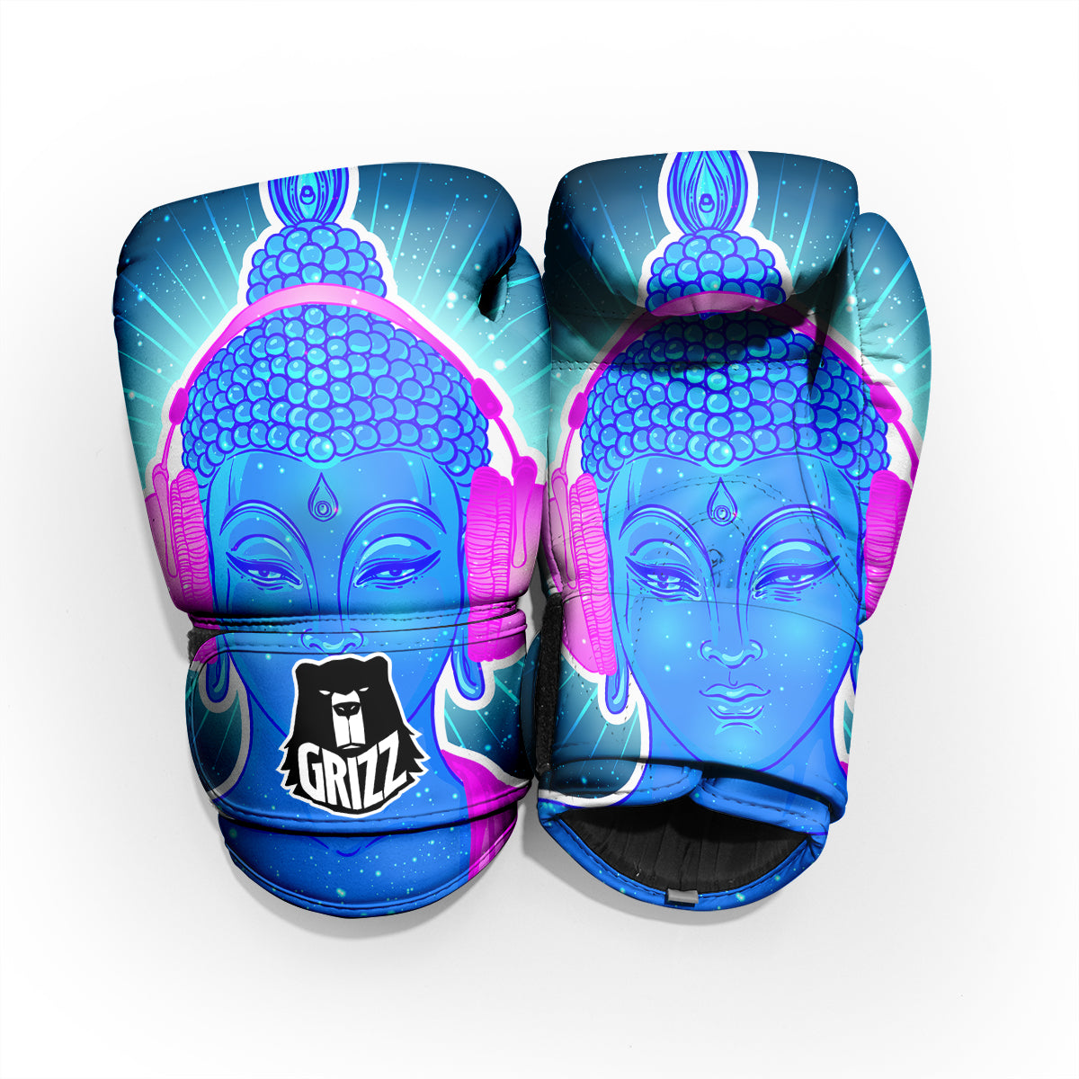 Buddha Psychedelic Print Pro Boxing Glove