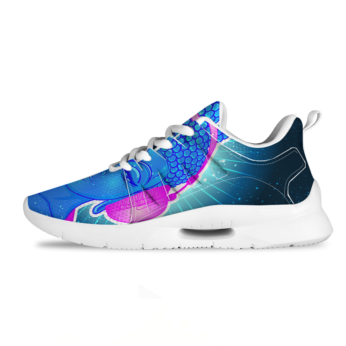 Buddha Psychedelic Print Tennis Shoes-grizzshop