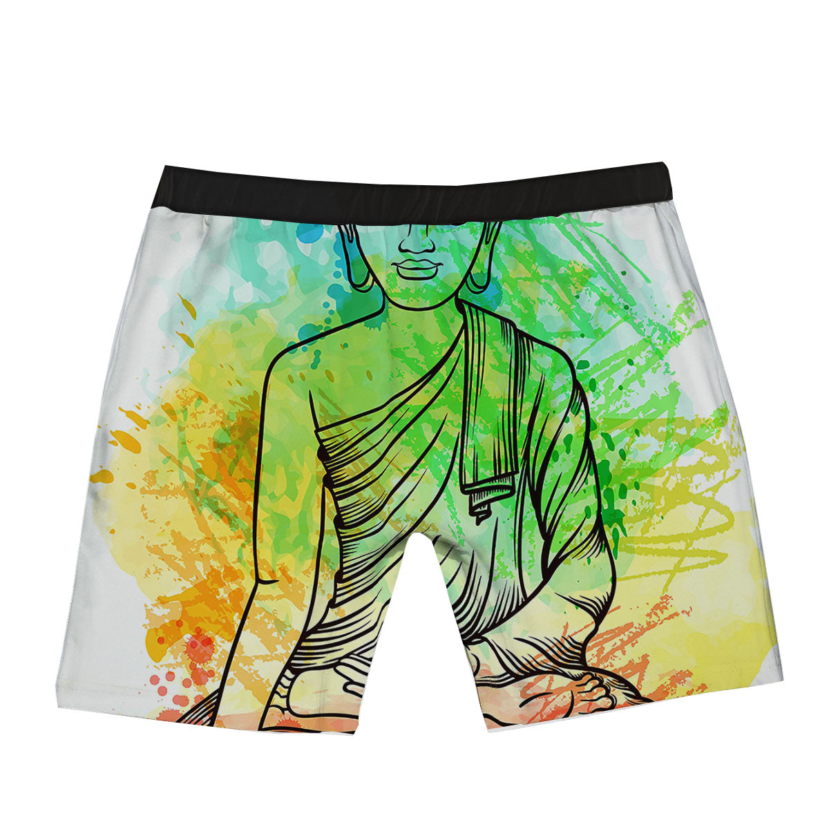 Buddha Reggae Print Boxer Briefs-grizzshop