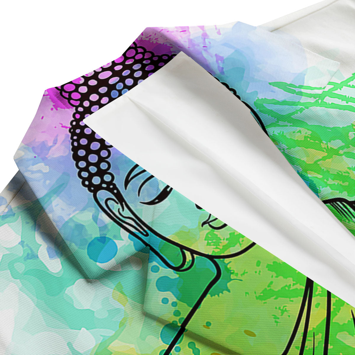 Buddha Reggae Print Men's Blazer-grizzshop