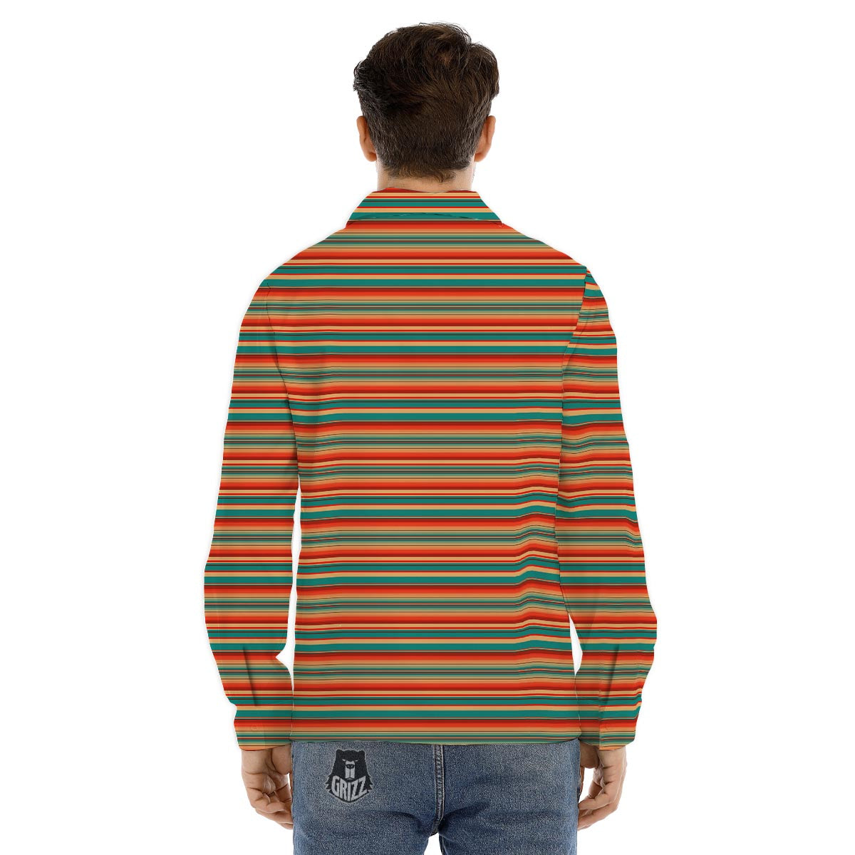 Buddha Reggae Print Men's Dress Shirts-grizzshop