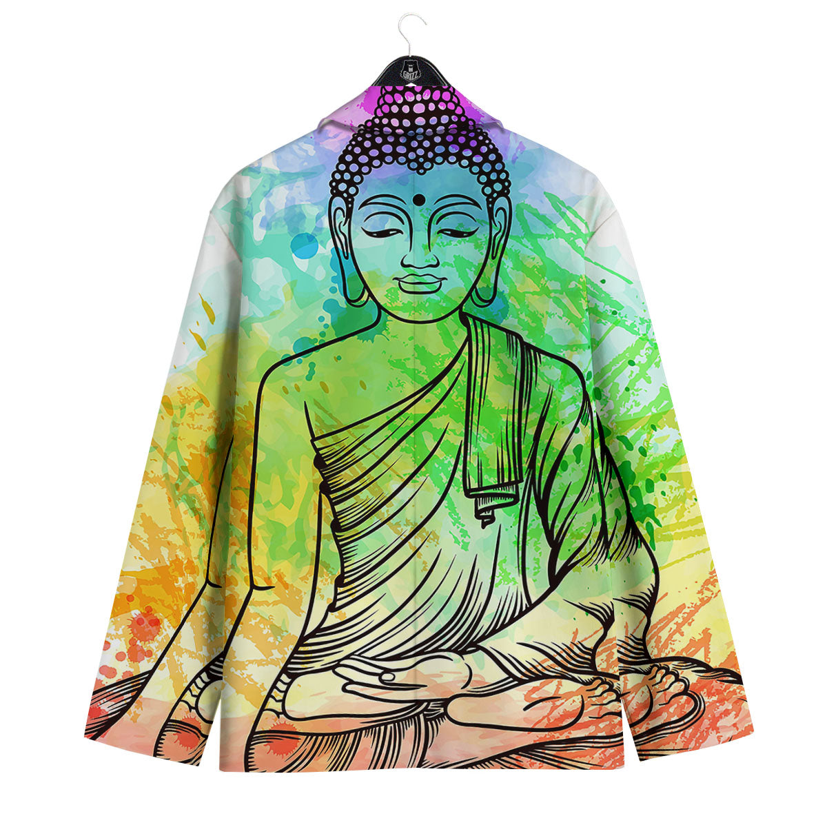Buddha Reggae Print Men's Sport Coat-grizzshop