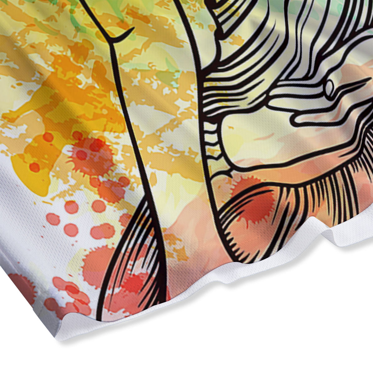 Buddha Reggae Print Mesh Shorts