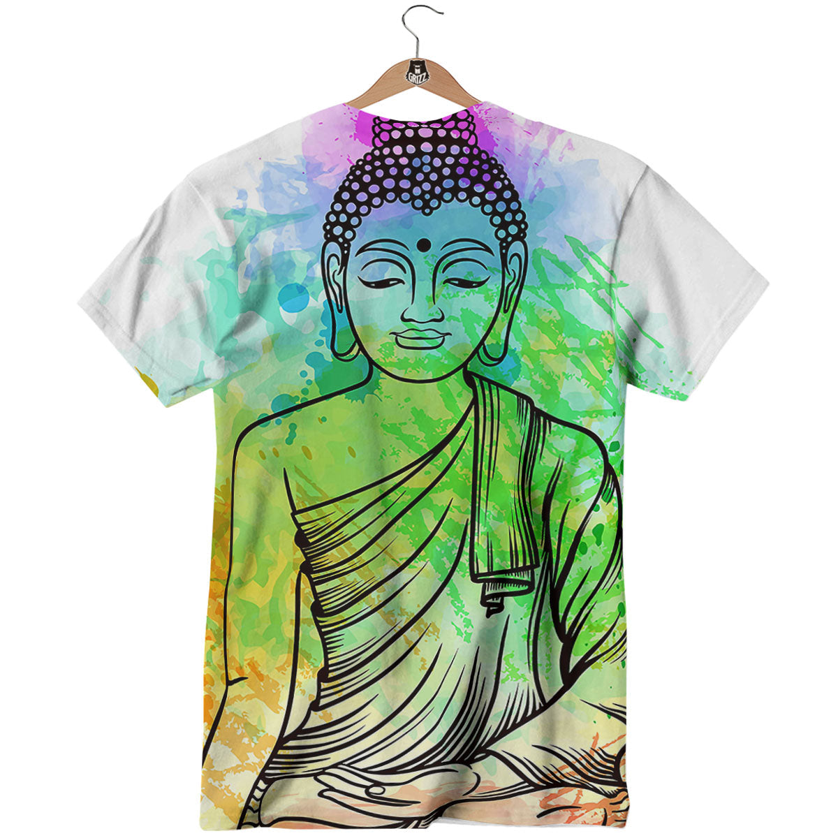 Buddha Reggae Print T-Shirt-grizzshop