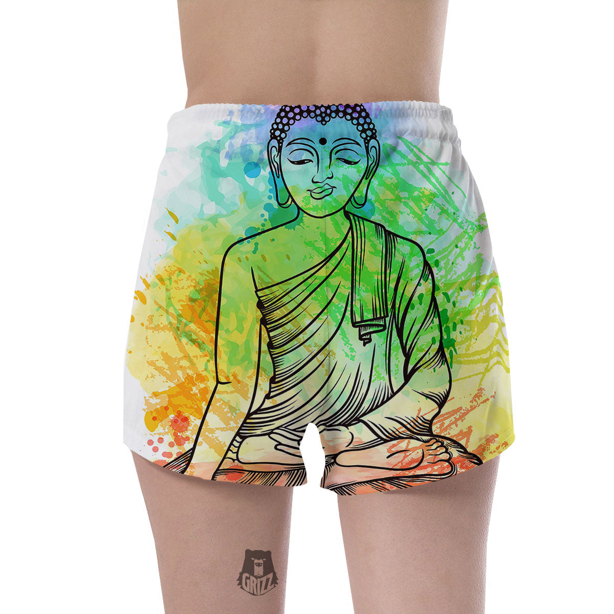 Buddha Reggae Print Women's Shorts-grizzshop