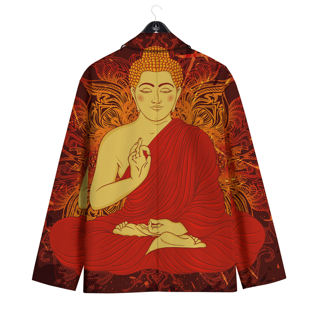 Buddha Statue Vintage Print Men's Sport Coat-grizzshop