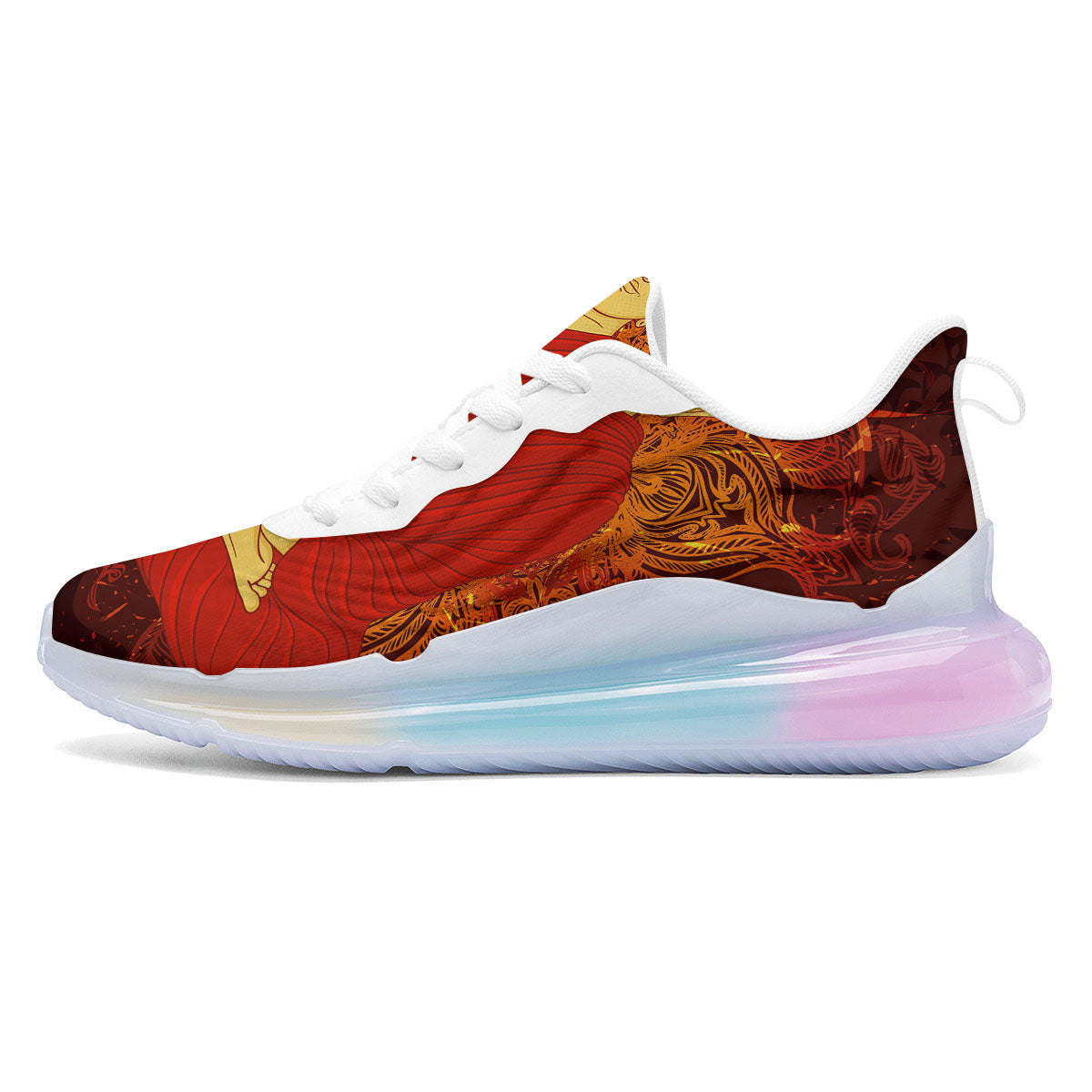 Buddha Statue Vintage Print Running Sneakers-grizzshop