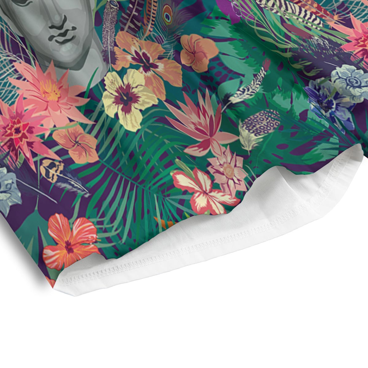 Buddha Tropical Print Pattern Men's Athletic Shorts