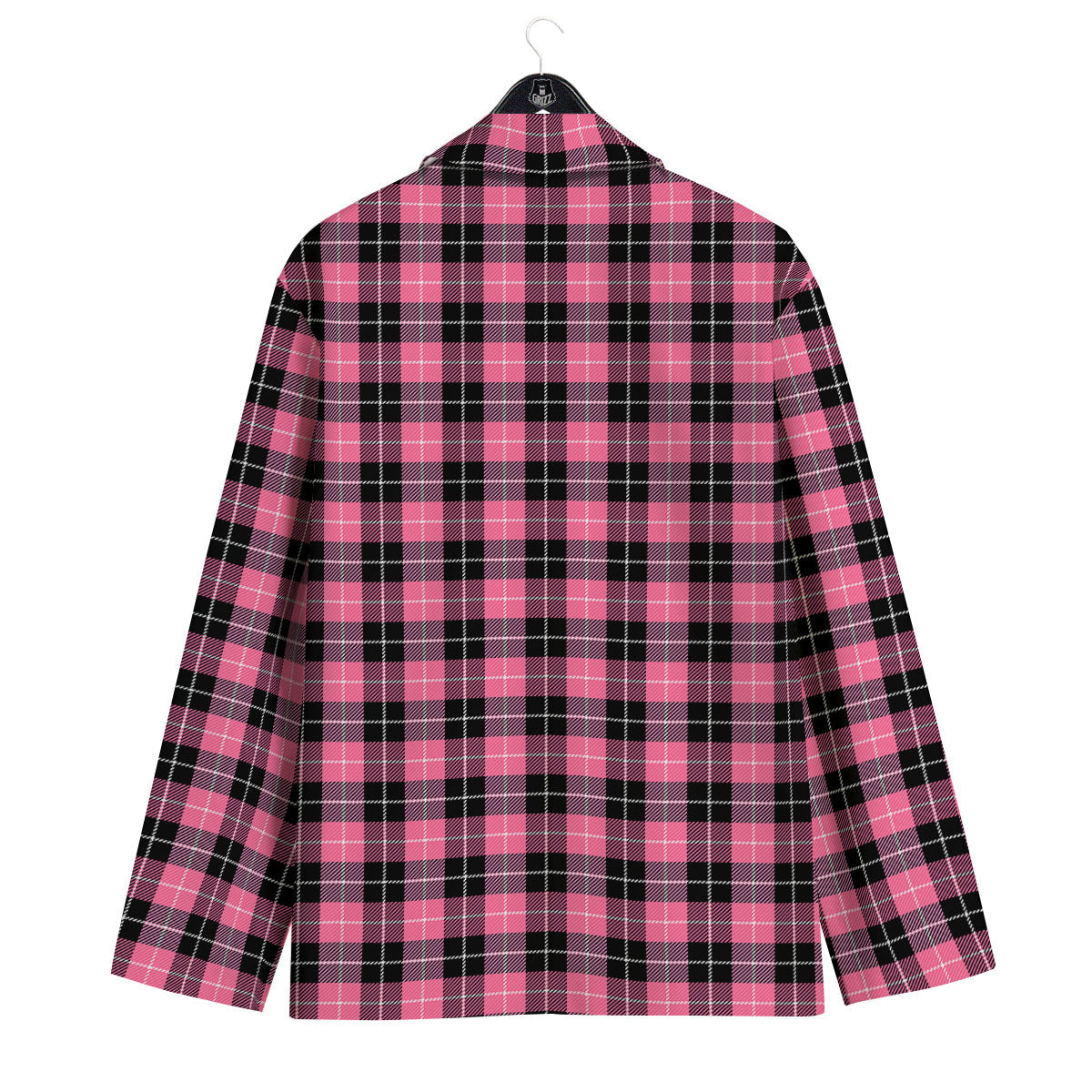 Buffalo Check Black And Pink Print Men's Sport Coat-grizzshop