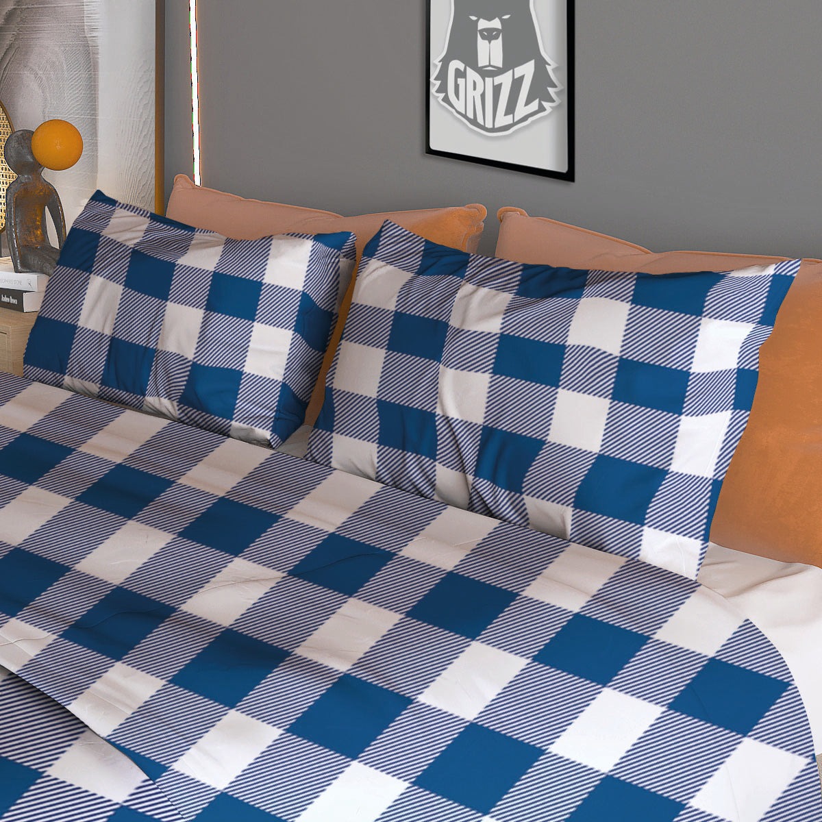 Camouflage White And Grey Print Duvet Cover Bedding Set