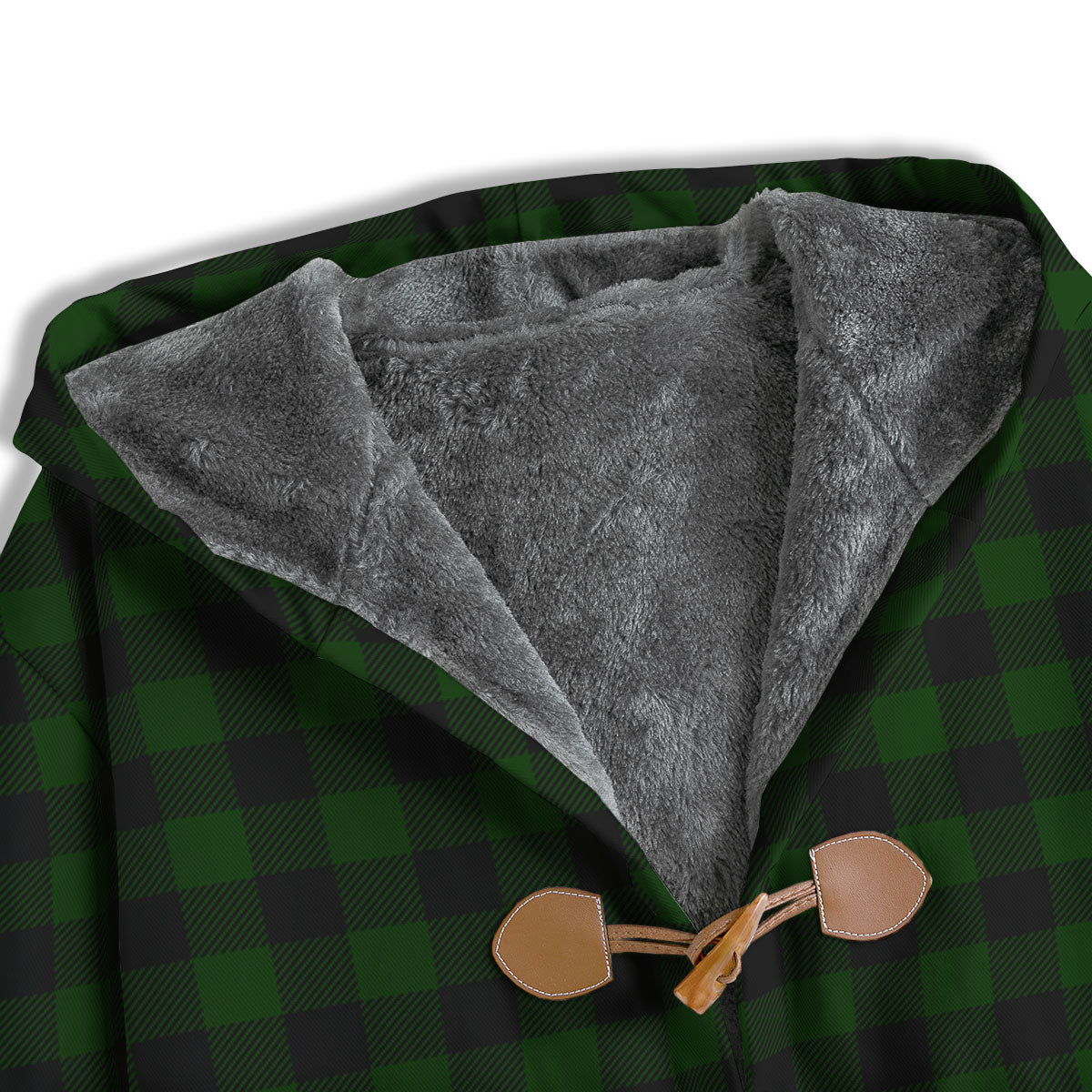 Buffalo Check Forest Green Print Pattern Men's Windbreaker Jacket-grizzshop