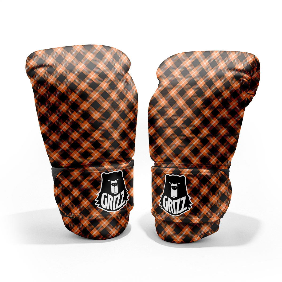 Buffalo Check Halloween Print Pattern Pro Boxing Glove