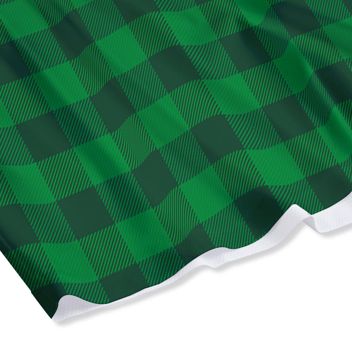 Buffalo Check Irish Green Print Pattern Mesh Shorts