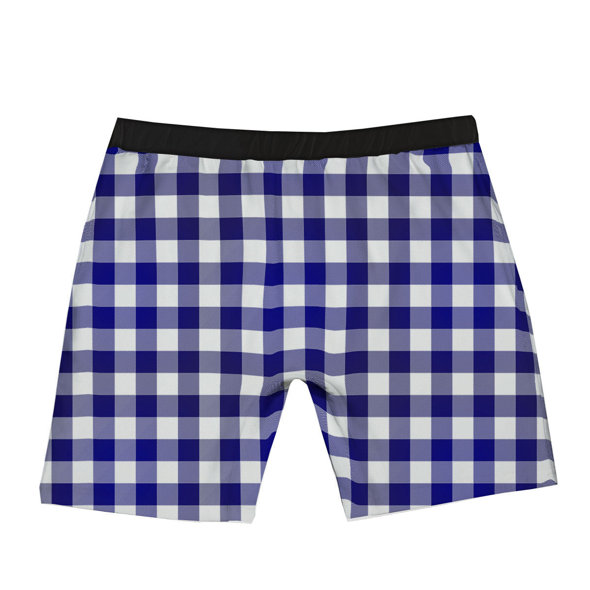 Buffalo Check White And Navy Print Boxer Briefs-grizzshop