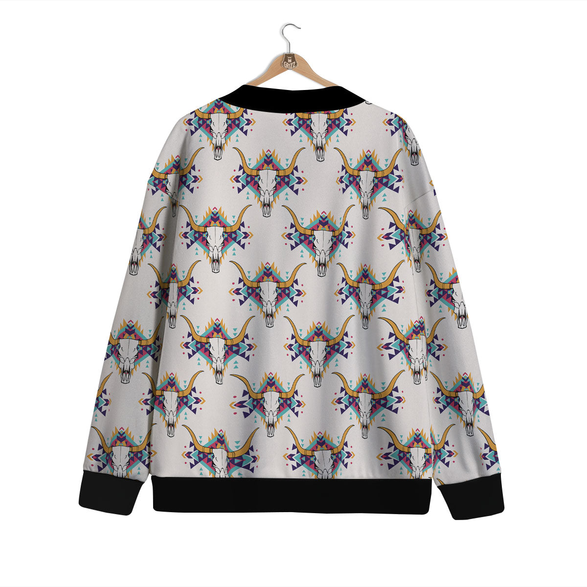 Buffalo Native Print Pattern Cardigan-grizzshop