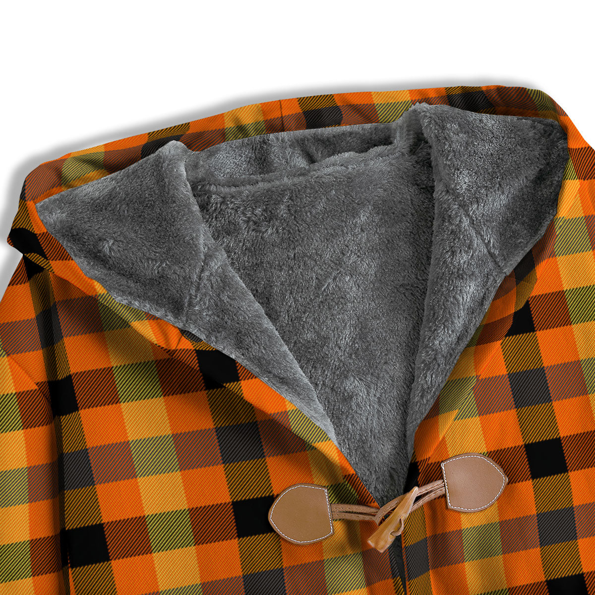Buffalo Plaid Halloween Print Men's Windbreaker Jacket-grizzshop