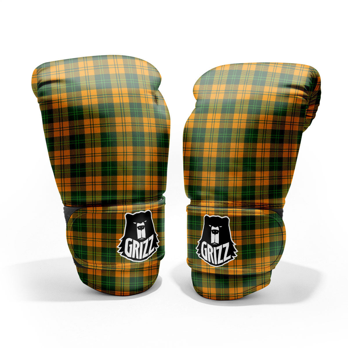 Buffalo Plaid Saint Patrick's Day Print Pattern Pro Boxing Glove