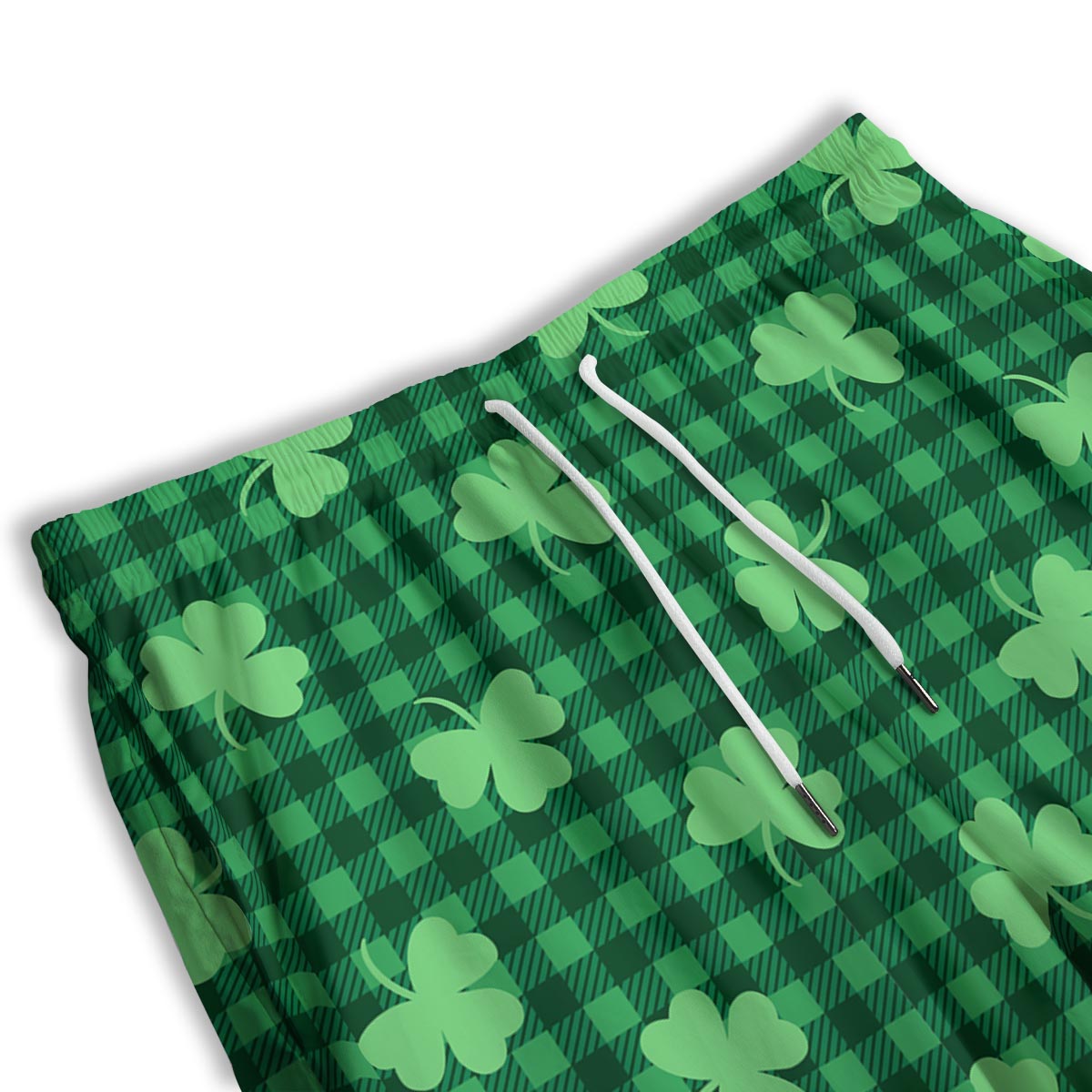 Buffalo Plaid St. Patrick's Day Print Pattern Men's Athletic Shorts
