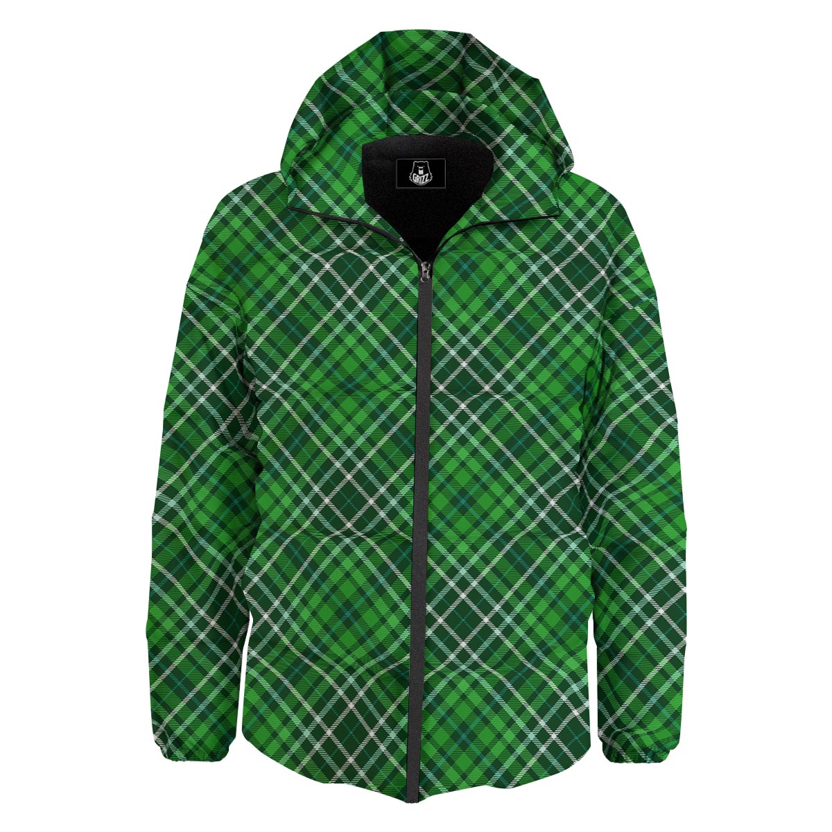 Buffalo St. Patrick's Day Print Pattern Down Jacket-grizzshop