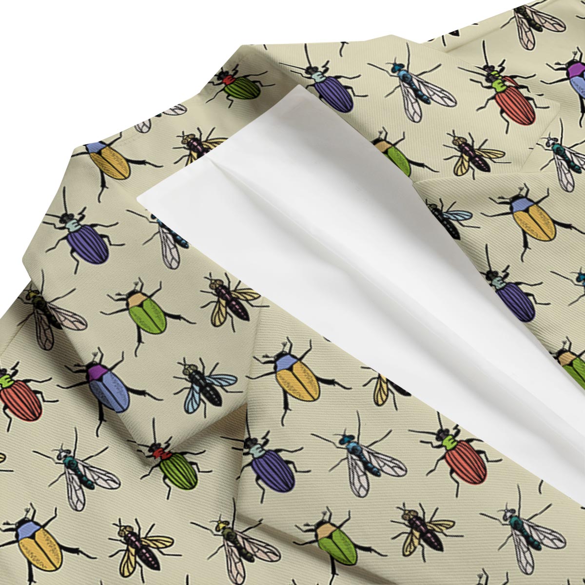 Bug Pattern Print Men's Blazer-grizzshop