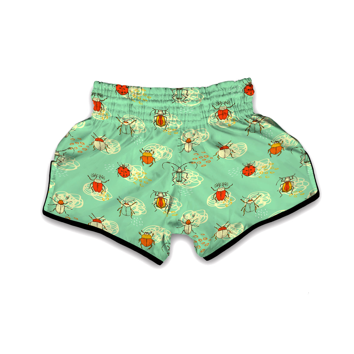 Bug Print Pattern Muay Thai Boxing Shorts-grizzshop