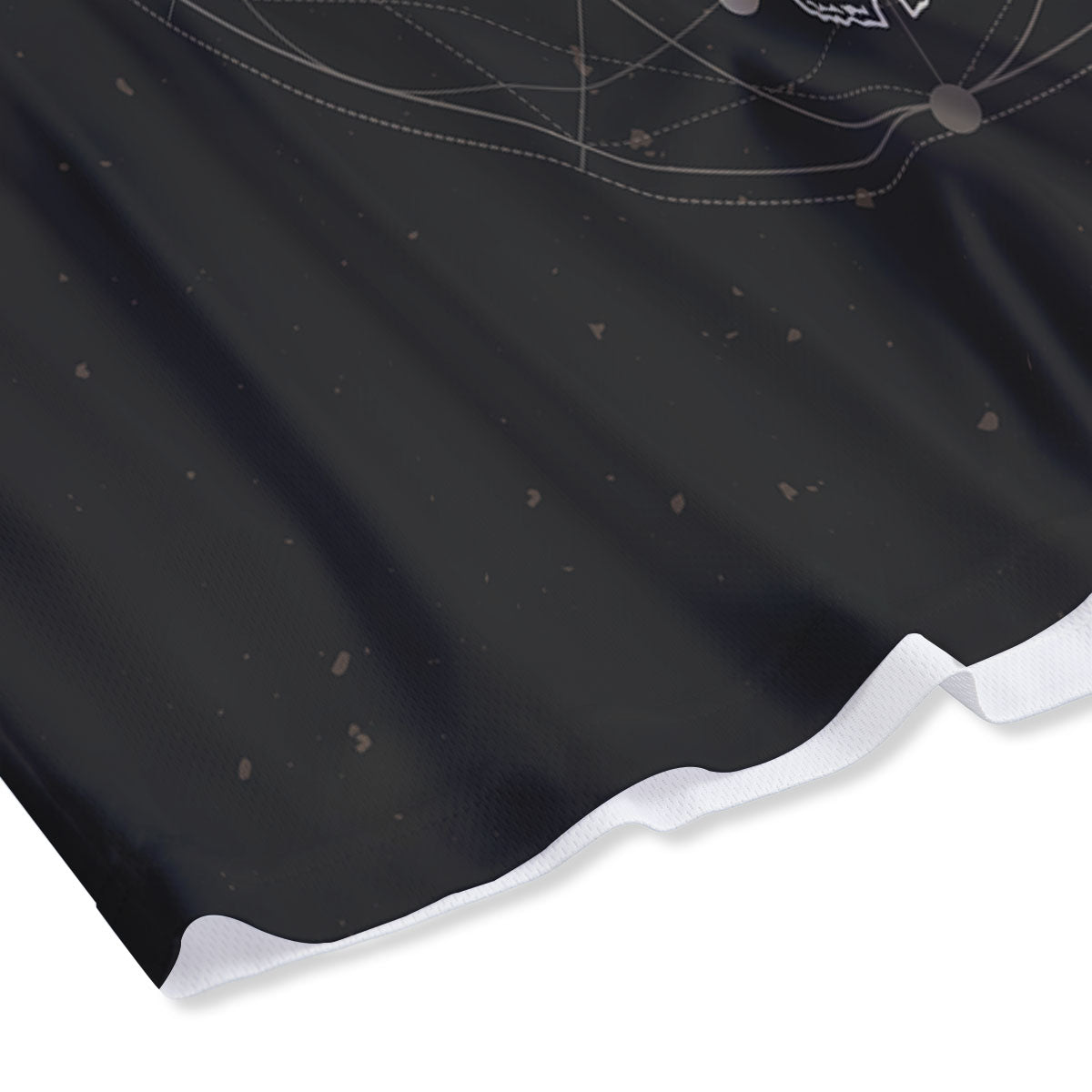 Bull Skull Geometric Print Mesh Shorts