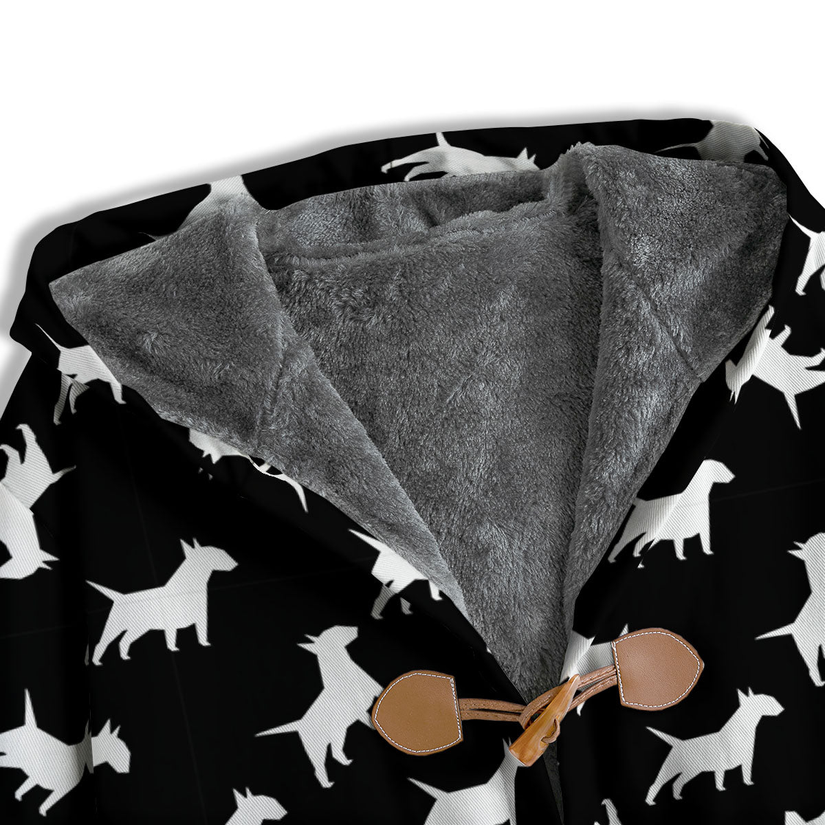 Bull Terrier Black Print Pattern Men's Windbreaker Jacket-grizzshop