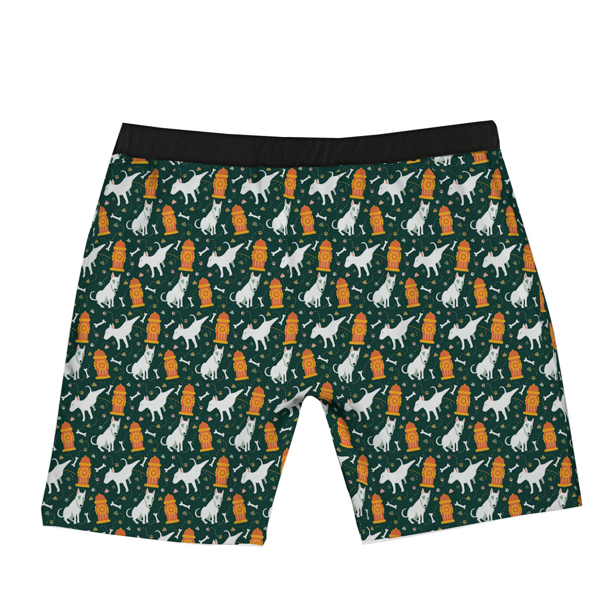 Bull Terrier Cartoon Print Pattern Boxer Briefs-grizzshop