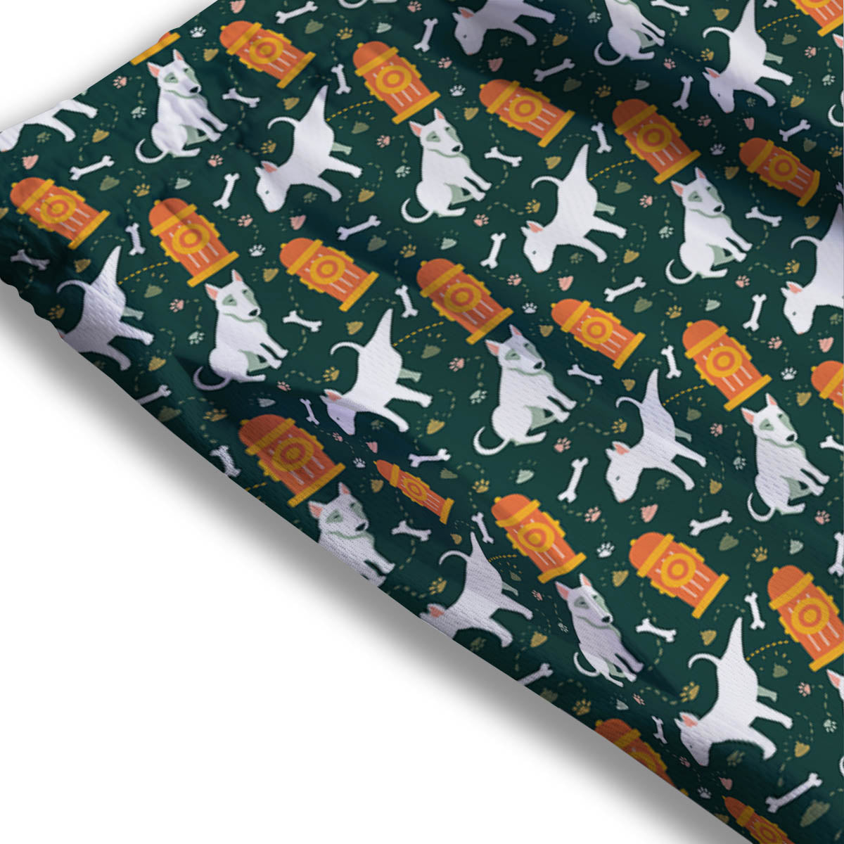 Cannabis Leaf Green Print Pattern Mesh Shorts