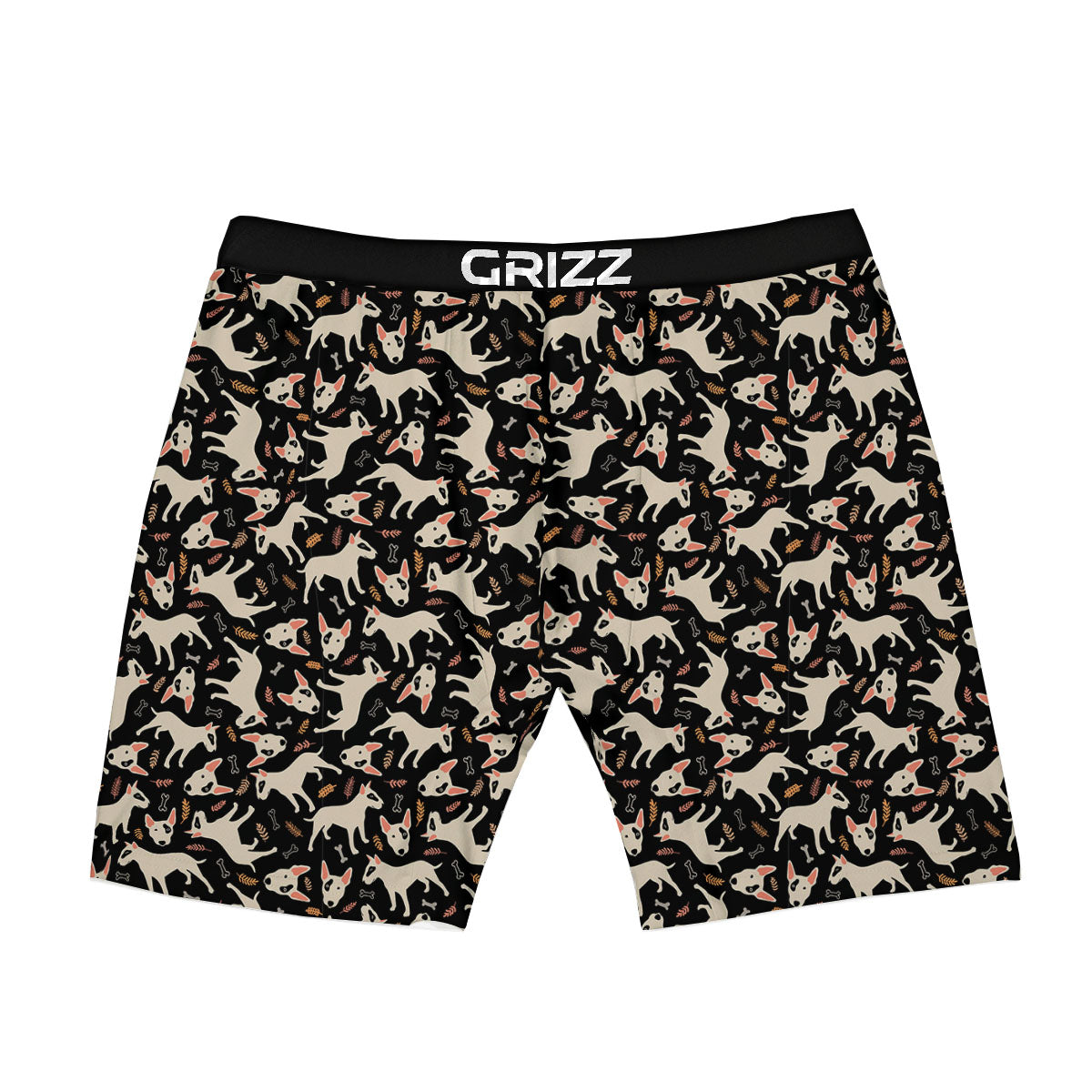 Bull Terrier Doodle Print Pattern Boxer Briefs-grizzshop