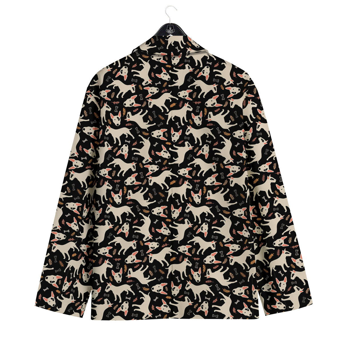 Bull Terrier Doodle Print Pattern Men's Sport Coat-grizzshop