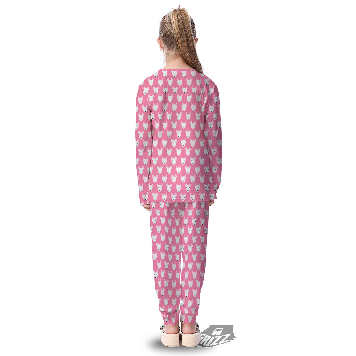 Bull Terrier Faces Cute Print Pattern Kid's Pajamas-grizzshop
