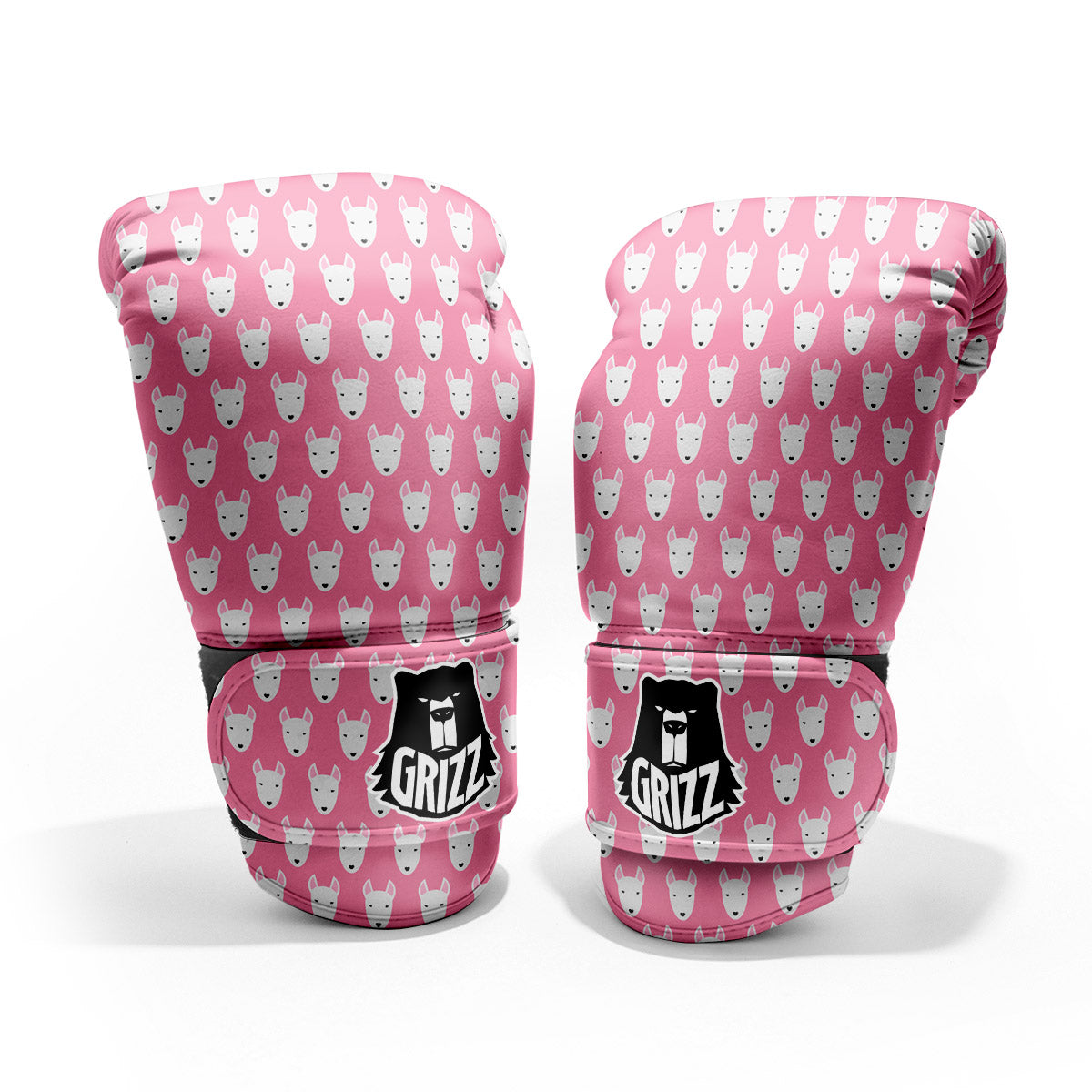 Bull Terrier Faces Cute Print Pattern Pro Boxing Glove