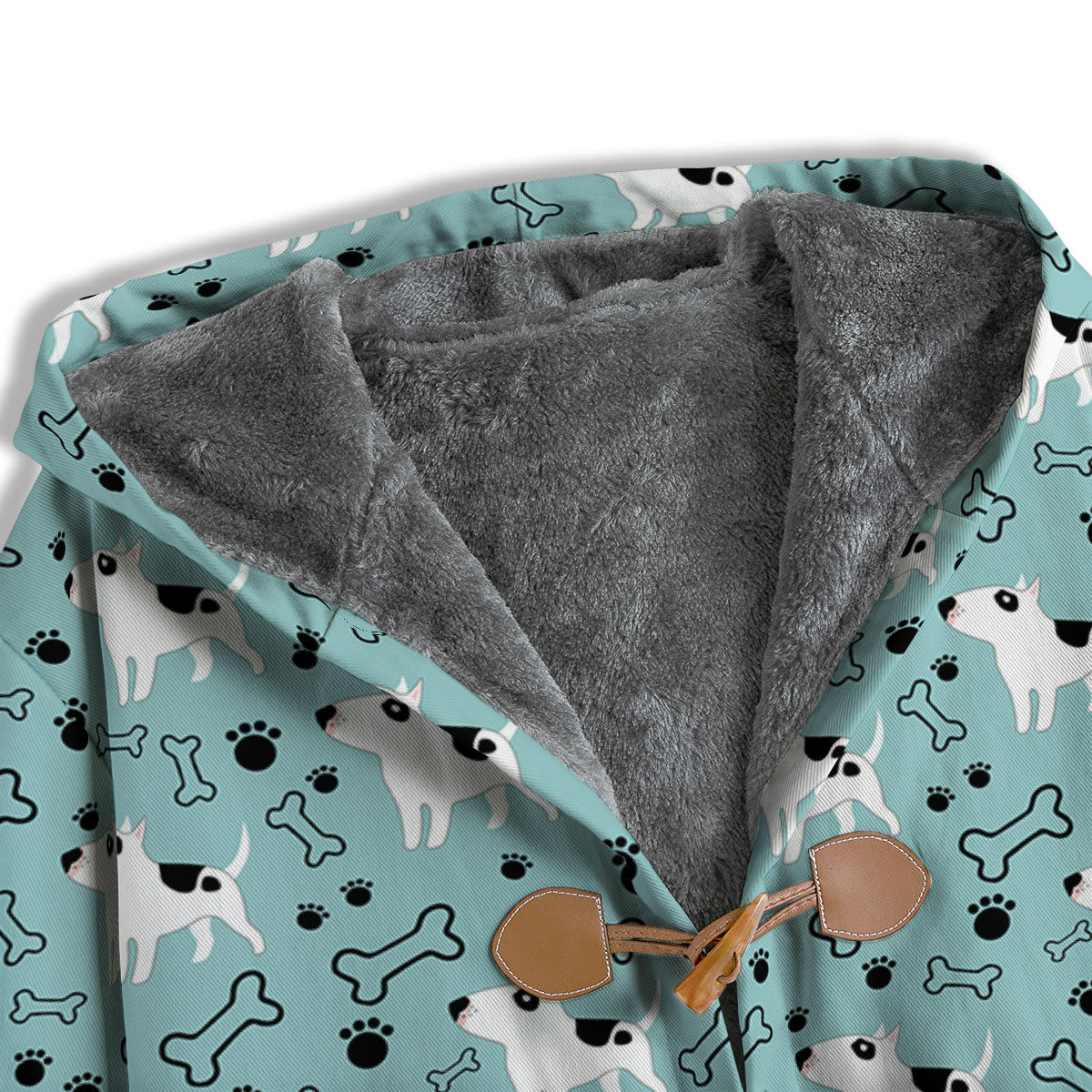 Bull Terrier Laurel Green Print Pattern Men's Windbreaker Jacket-grizzshop