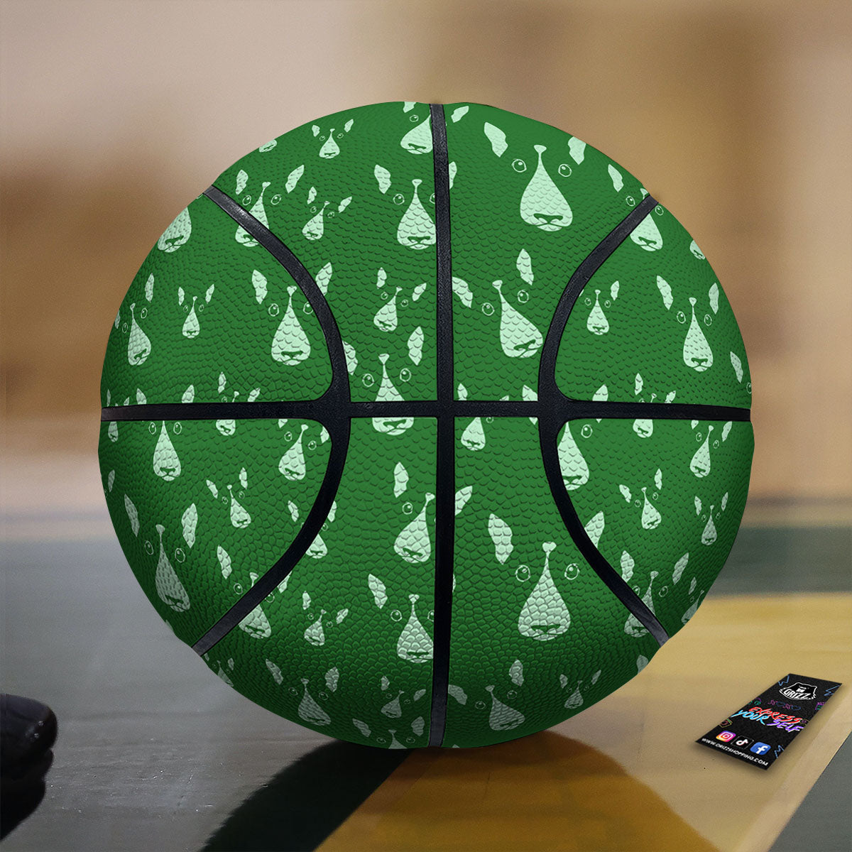 Buffalo Check Light Grey And Black Print Basketball