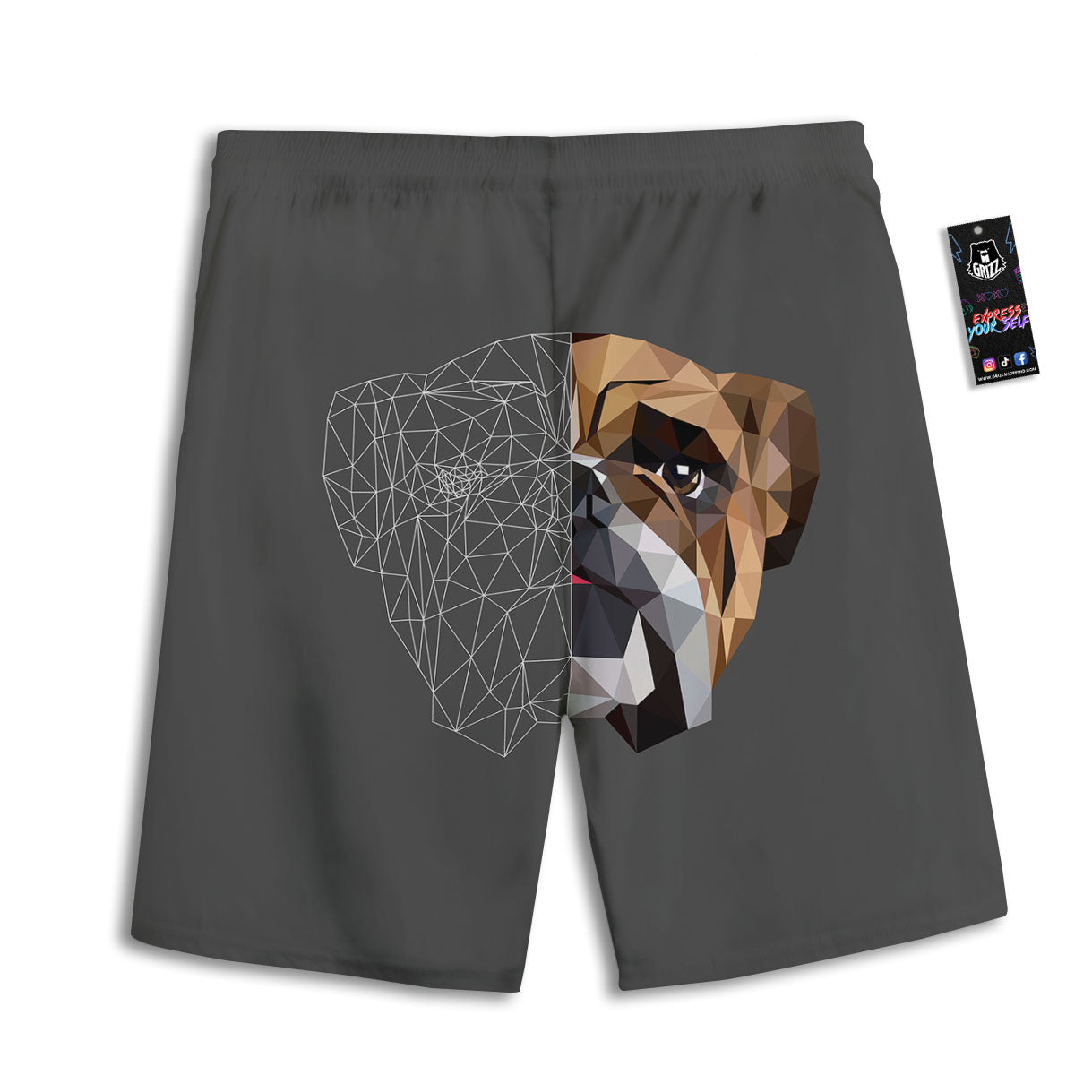 Buffalo Check Olive Green Print Pattern Men's Athletic Shorts