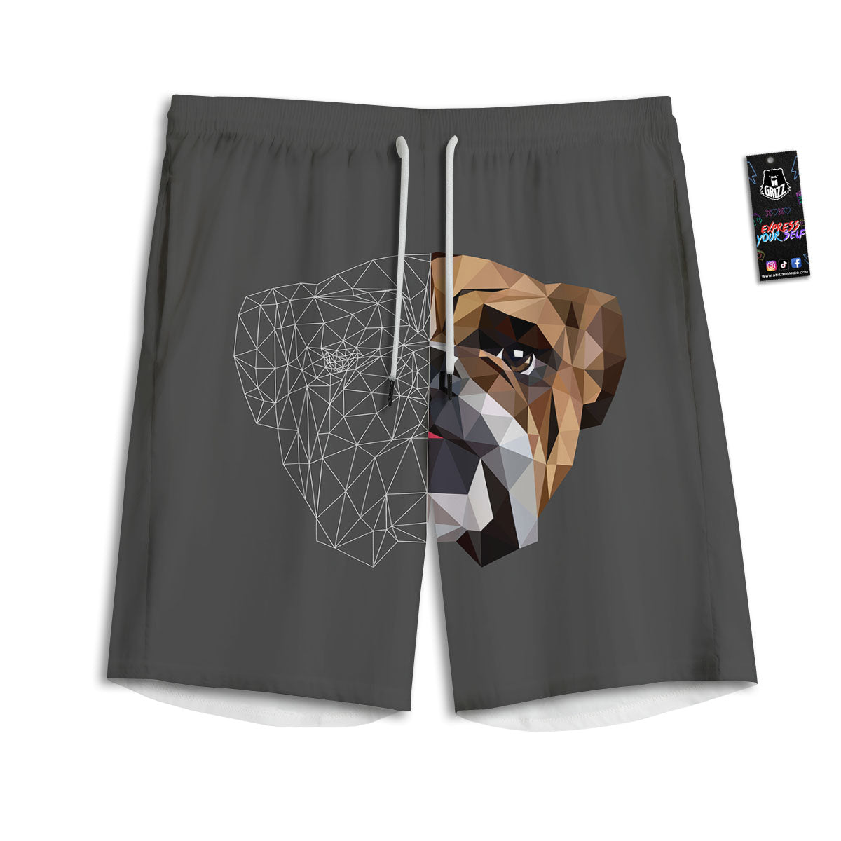 Buffalo Check Olive Green Print Pattern Men's Athletic Shorts
