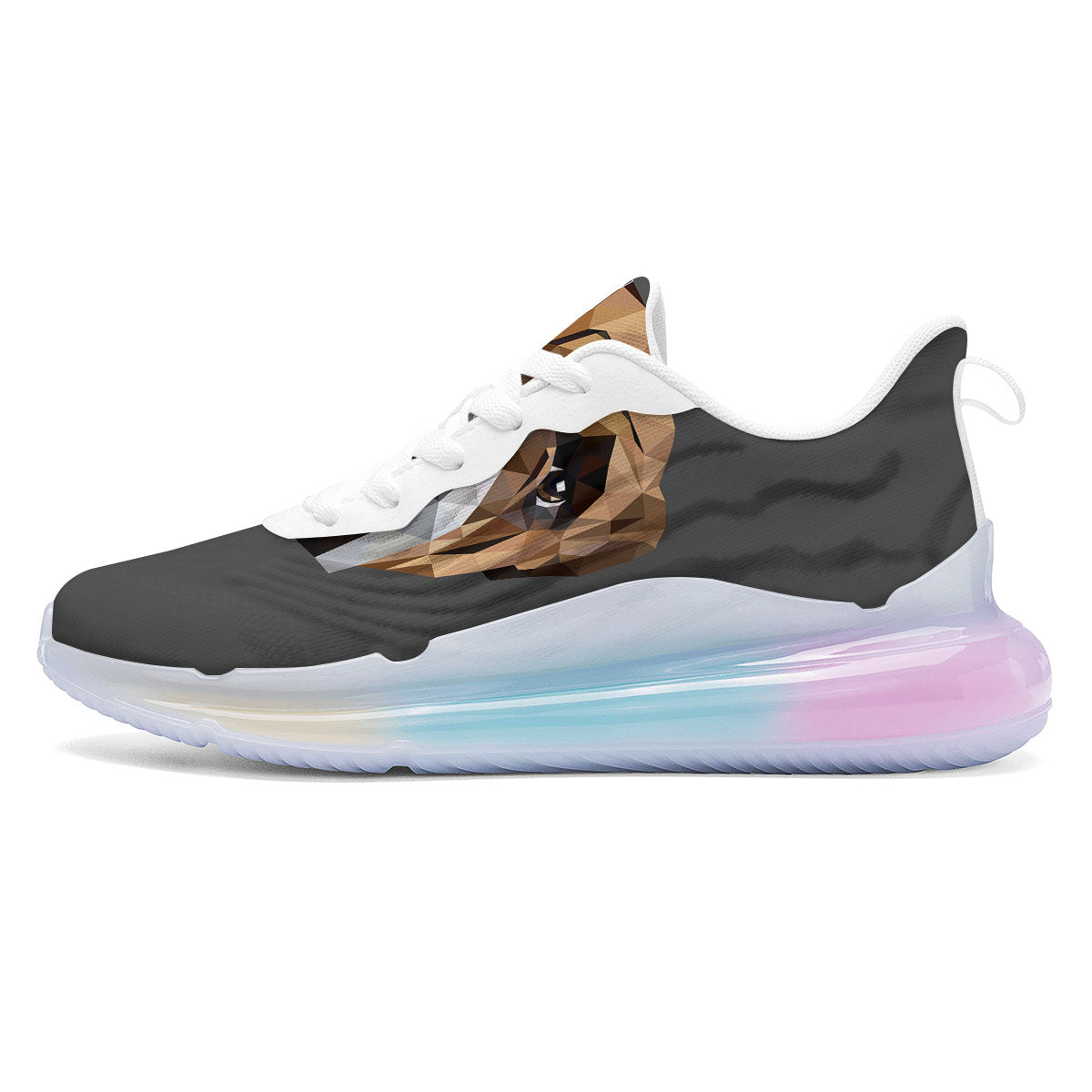 Bulldog Geometric English Print Running Sneakers-grizzshop