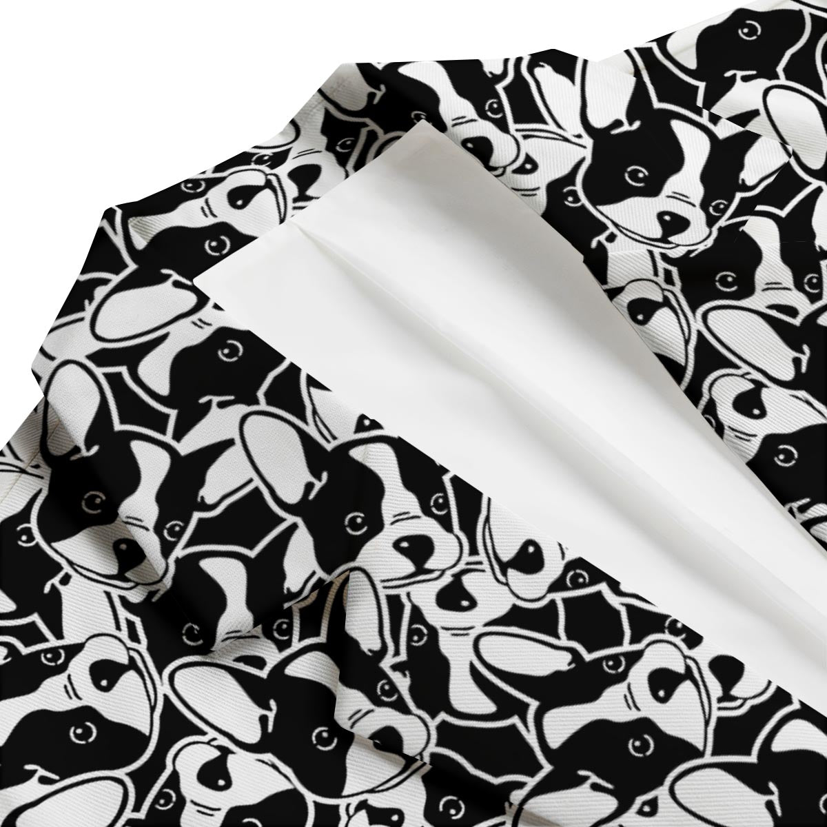 Bulldog Pattern Print Men's Blazer-grizzshop