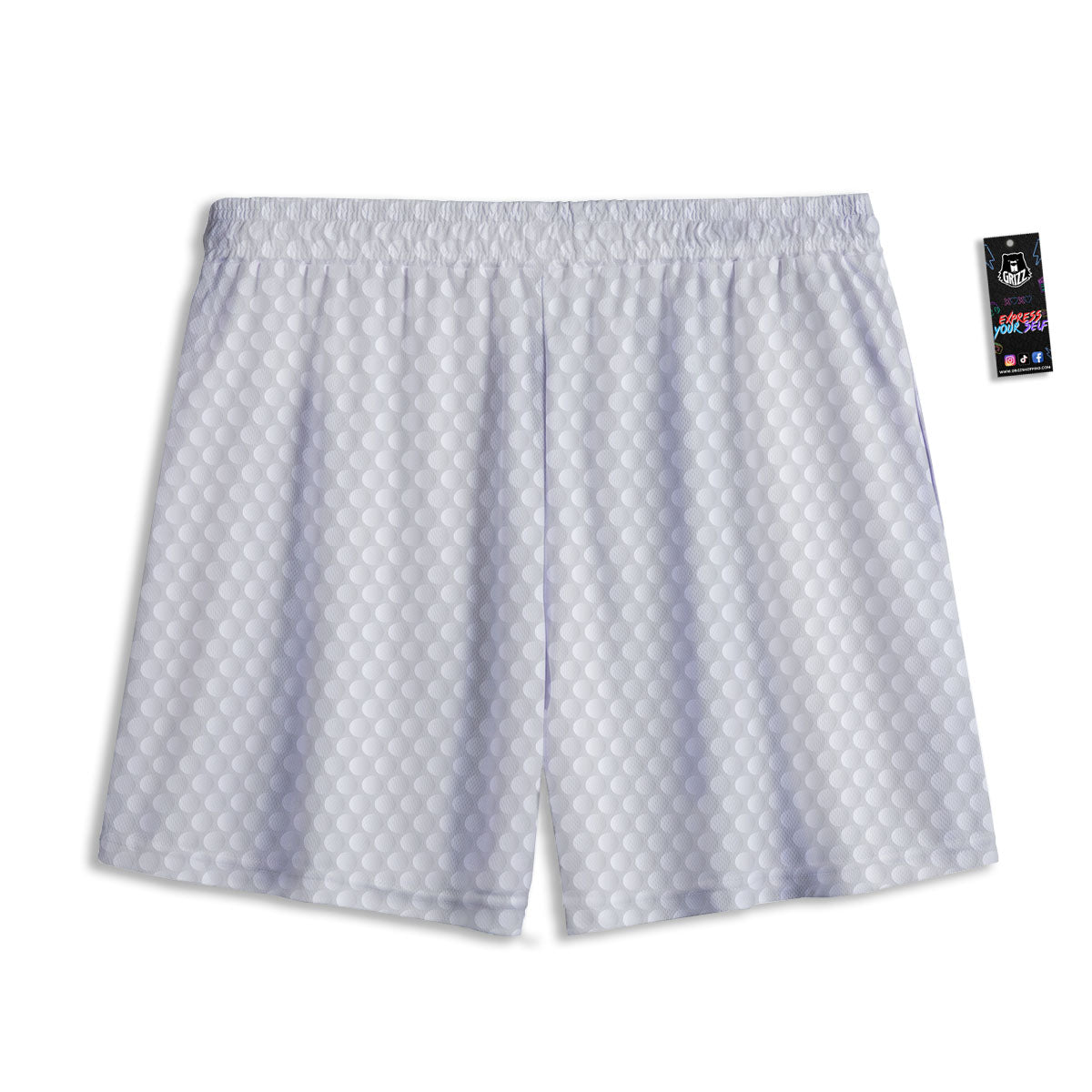 Bumps Texture Print Mesh Shorts-grizzshop