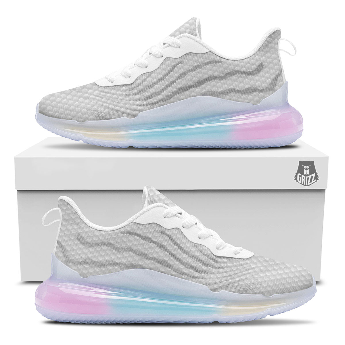 Bumps Texture Print Running Sneakers-grizzshop