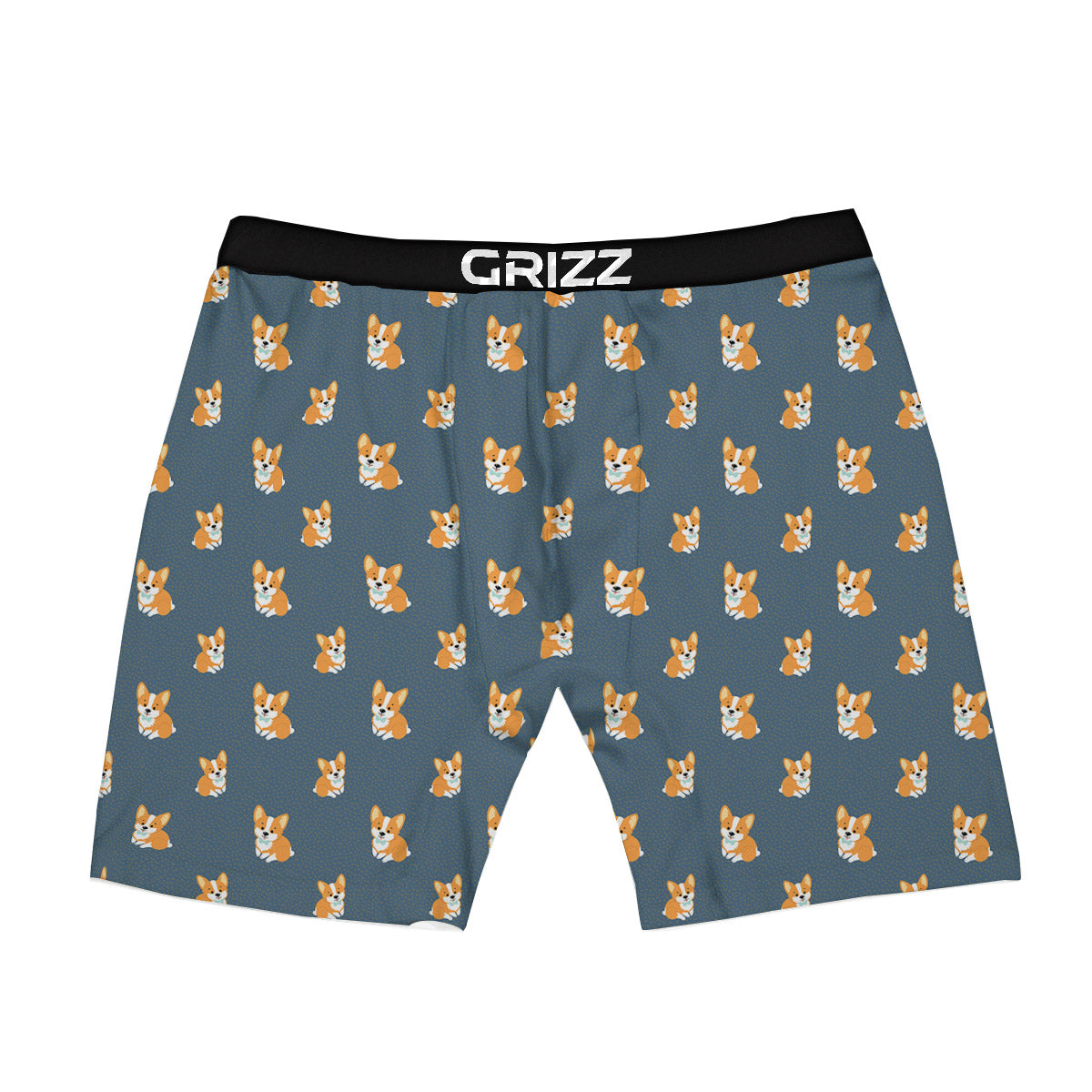 Bunny Corgi Print Pattern Boxer Briefs-grizzshop