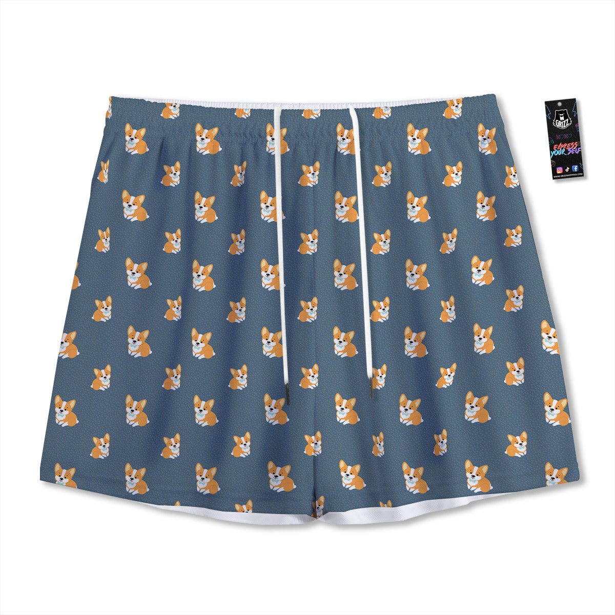 Capricorn Cute Cartoon Print Pattern Mesh Shorts