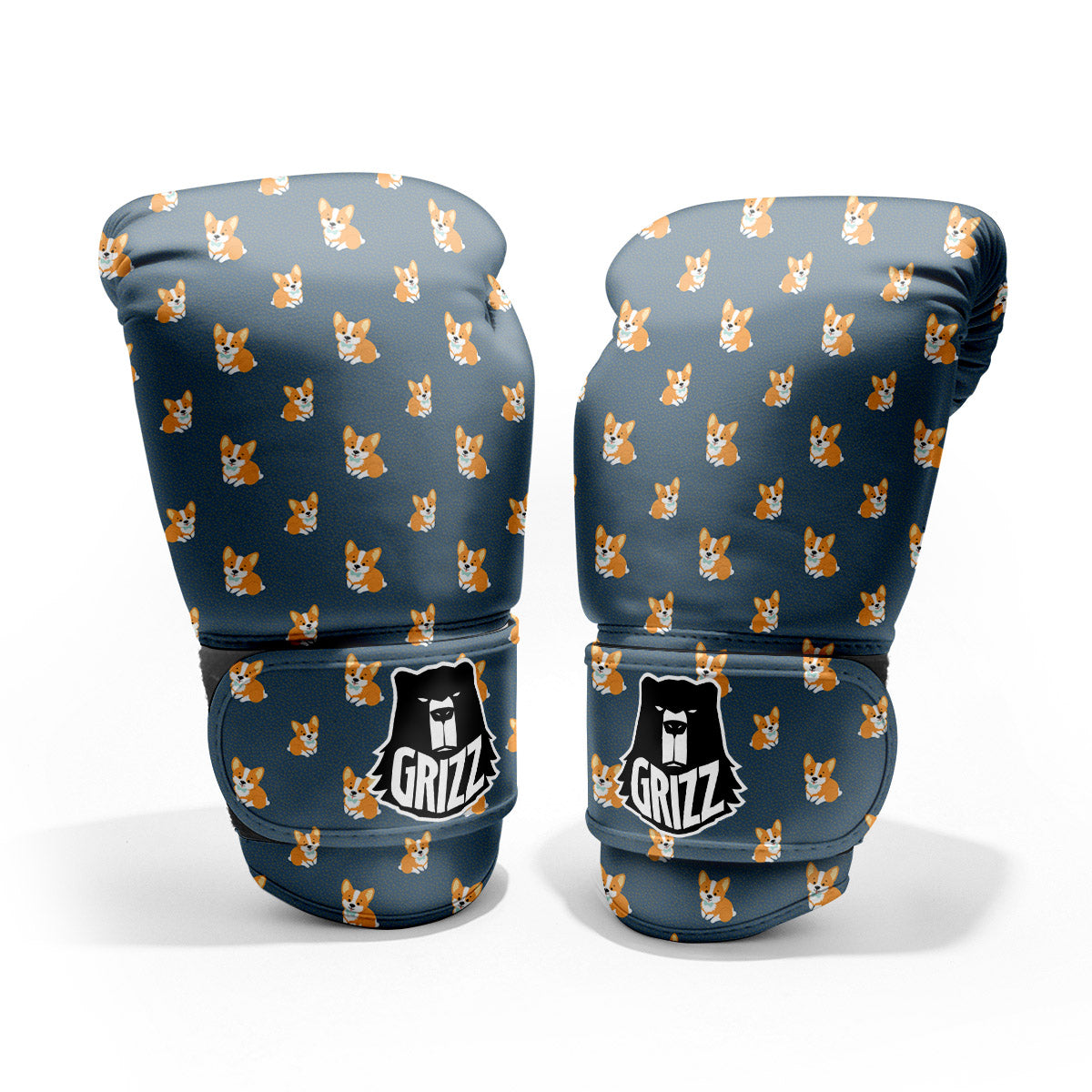 Bunny Corgi Print Pattern Pro Boxing Glove