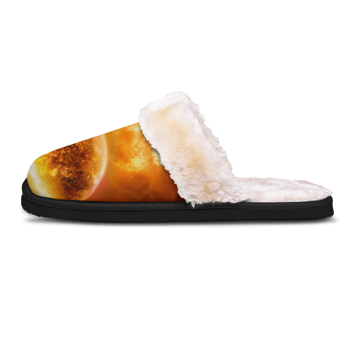 Burning Apocalyptic Planet Earth Print Slippers-grizzshop
